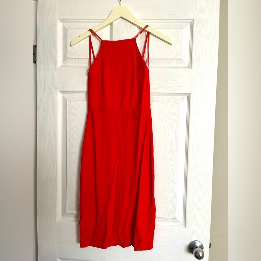 Reformation Sanibel Dress Size 2 coral red orange